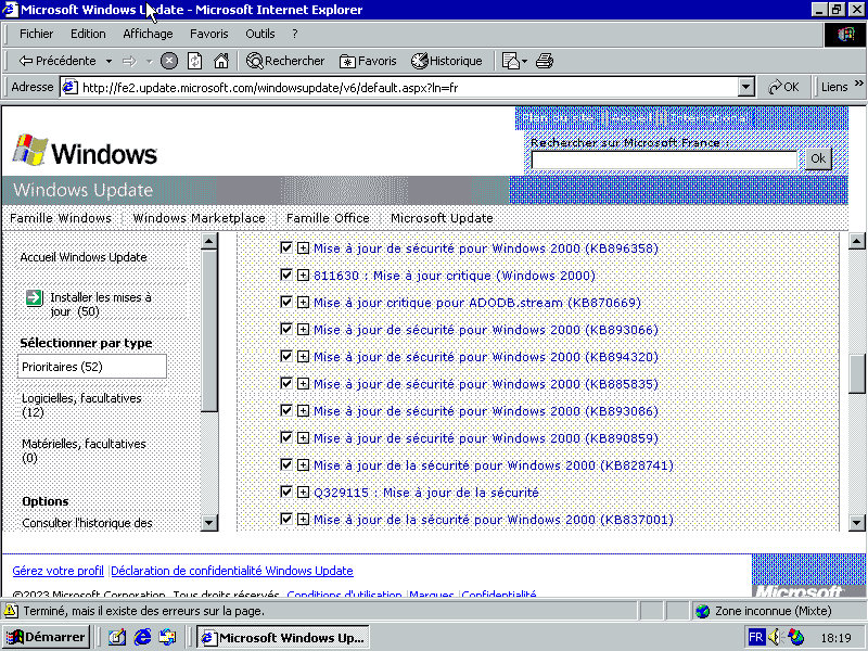 Windows Update Website