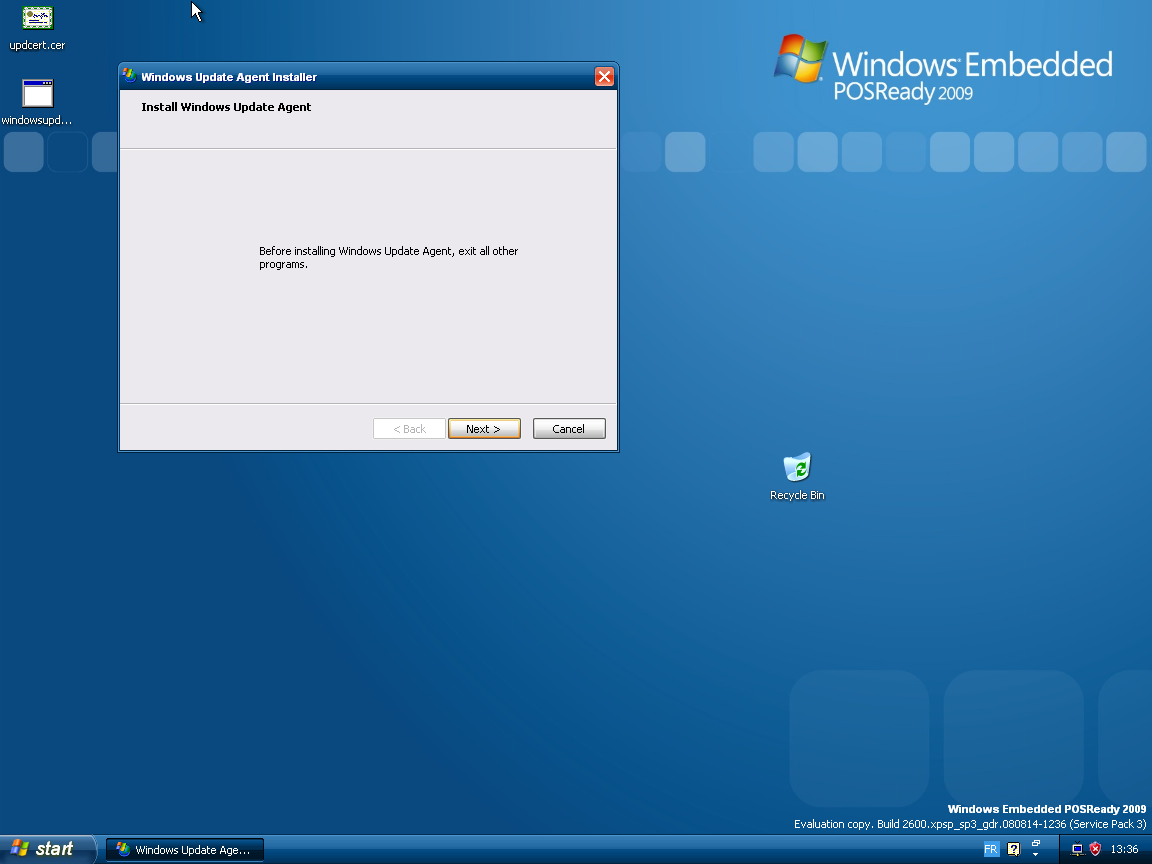 Windows Update Agent V3.0 Installation