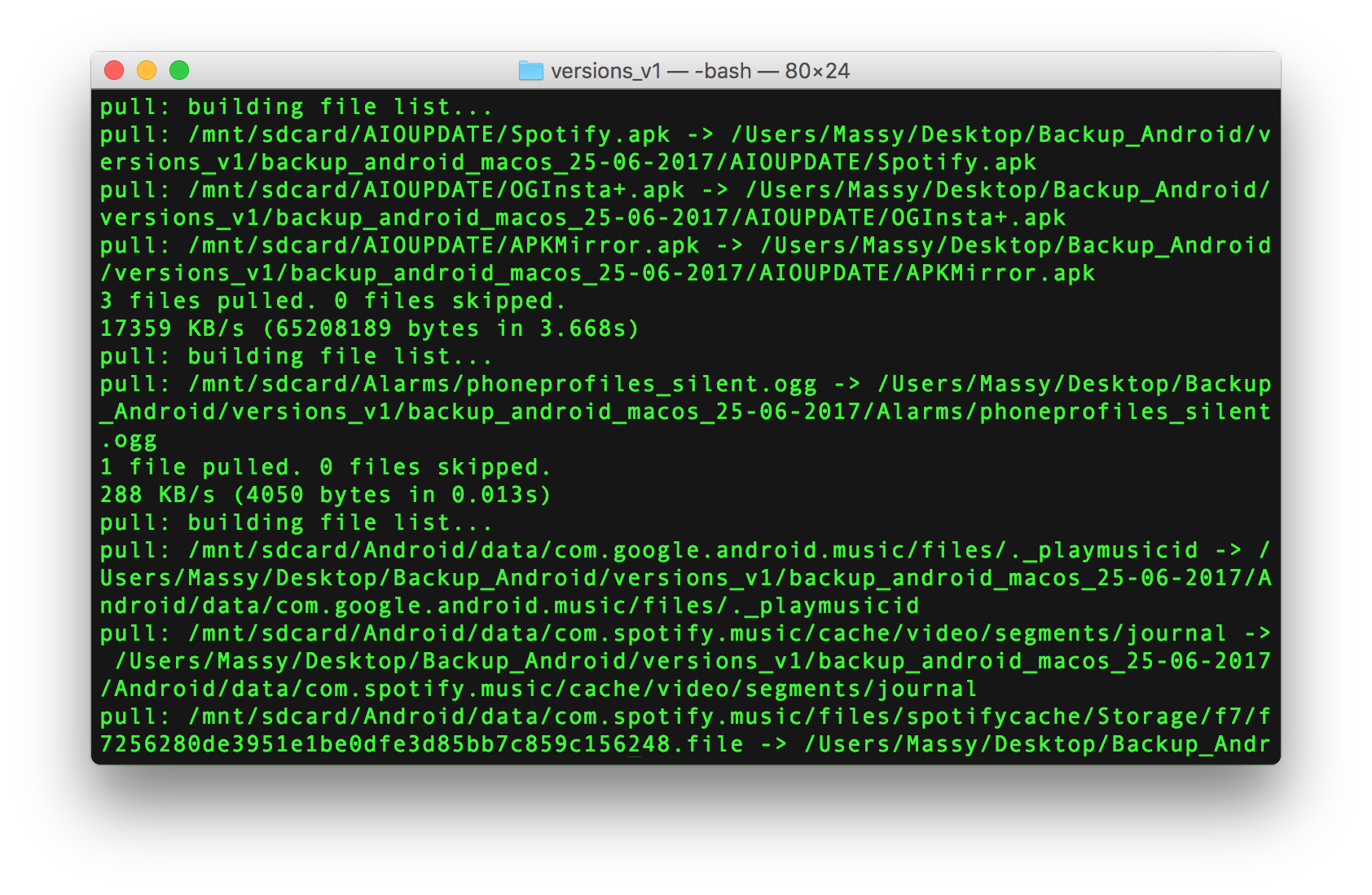 Avvio script, Avvio Backup Alt text