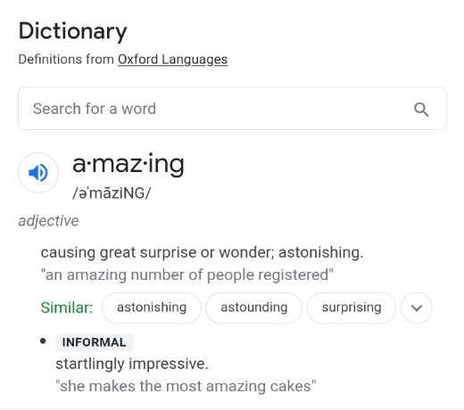 Google Dictionary Google Dictionary