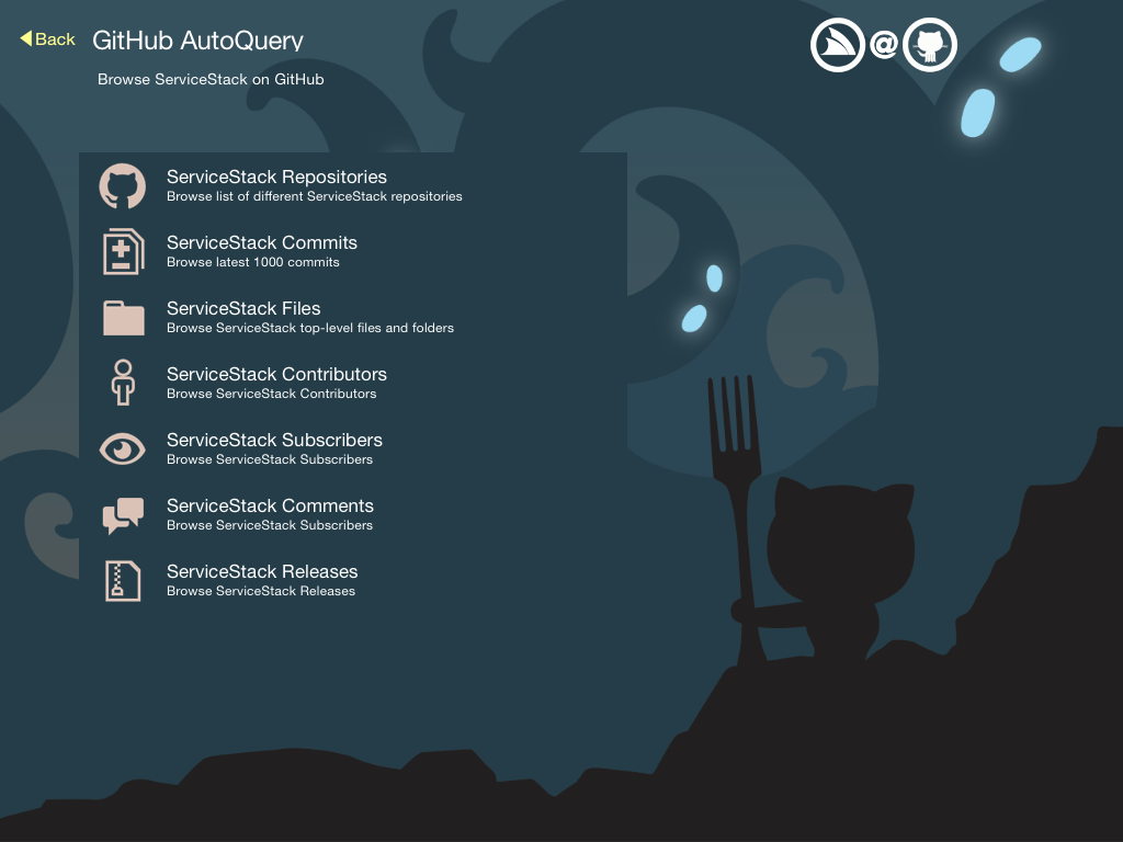 GitHub AutoQuery Home