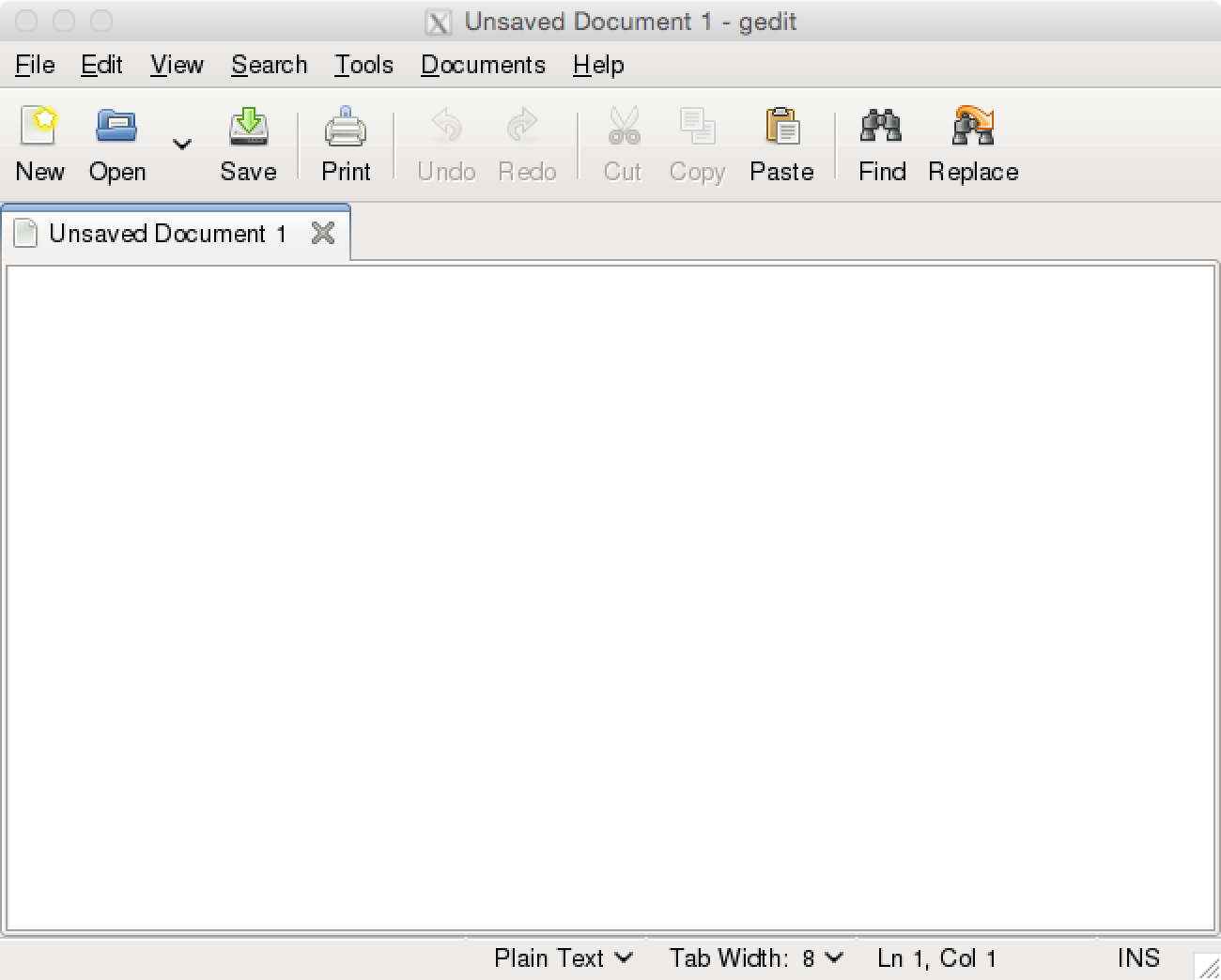 gedit text editor