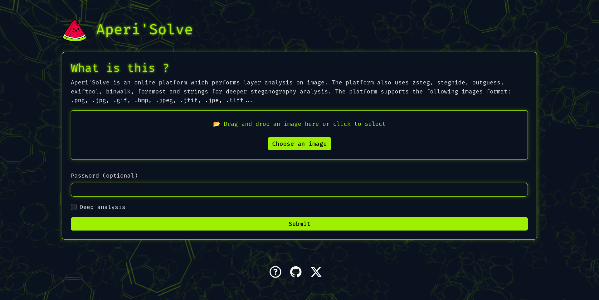 Aperi'Solve screenshot