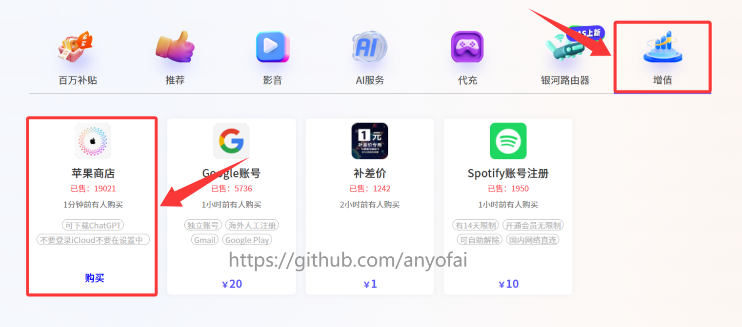 ChatGPT注册和ChatGPT账号购买教程:通过银河录像局购买美区苹果Apple ID账号!