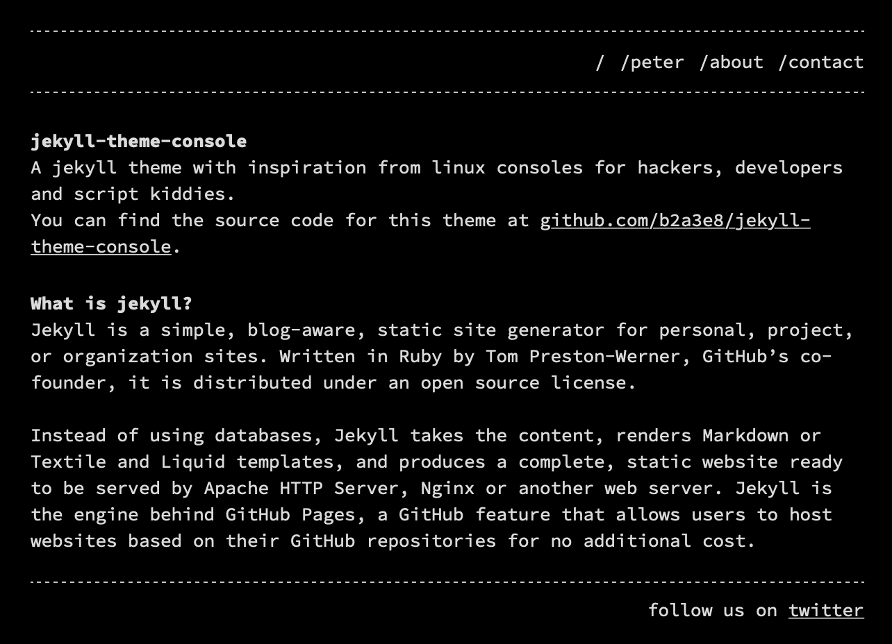 Dark style screenshot