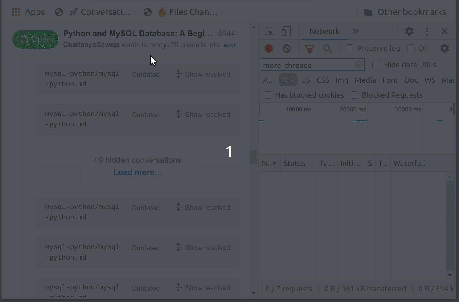 Loading More Conversation Threads