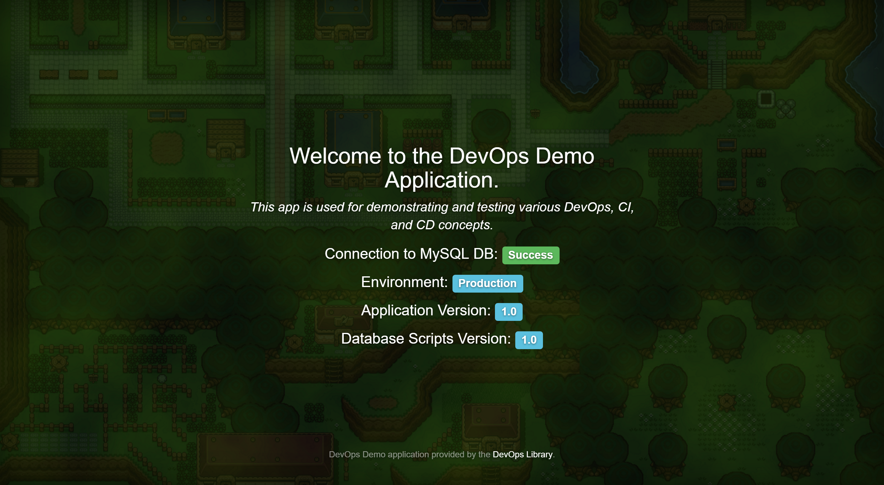 Overview DevOps Demo Screenshot