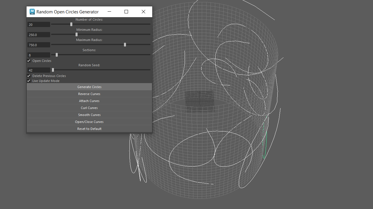 Step 4: Generate open circles