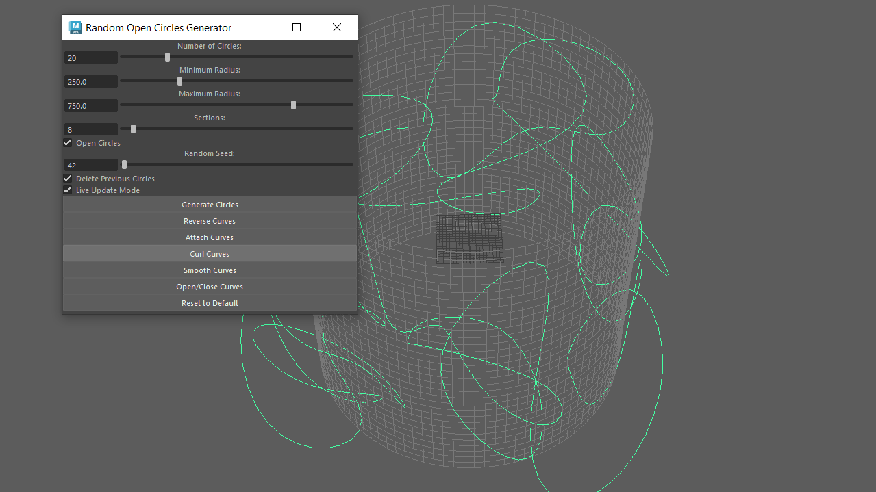 Step 6: Curl the curve