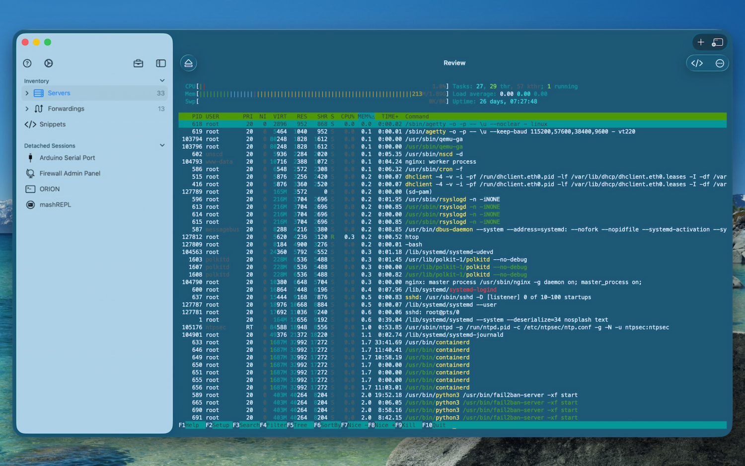 WebSSH macOS SSH / SFTP / Port Forwarding client