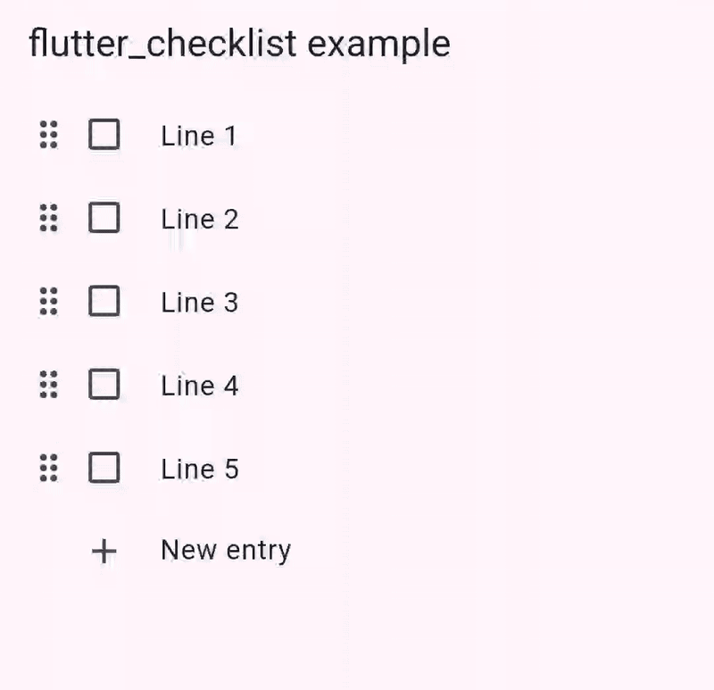 Screen recording of the example app