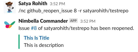 GitHub reopen_issue command